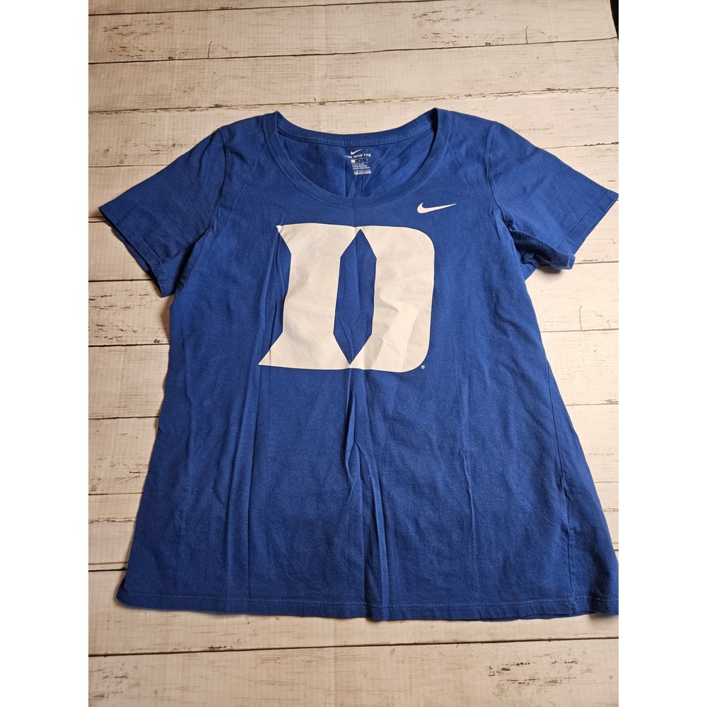 Nike Duke Blue Devils T-Shirt Womens Large Blue Graphic Tee